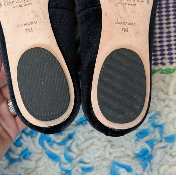 Antonio Melani x Courtney Grow James Velvet Bow Ballet Flats - Picture 3 of 6